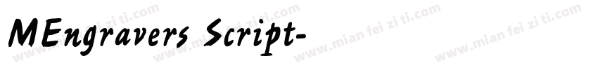 MEngravers Script字体转换